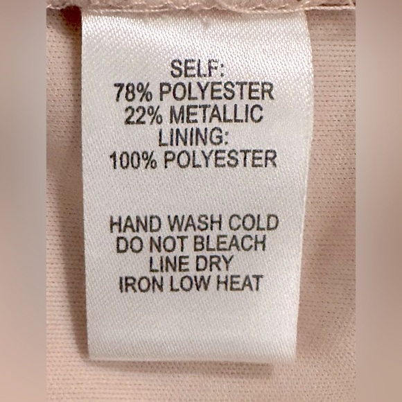 Lulu’s Top Model Light Pink & Gold Polka Dot Ruffled Flounced Dress CL3 - Picture 12 of 12